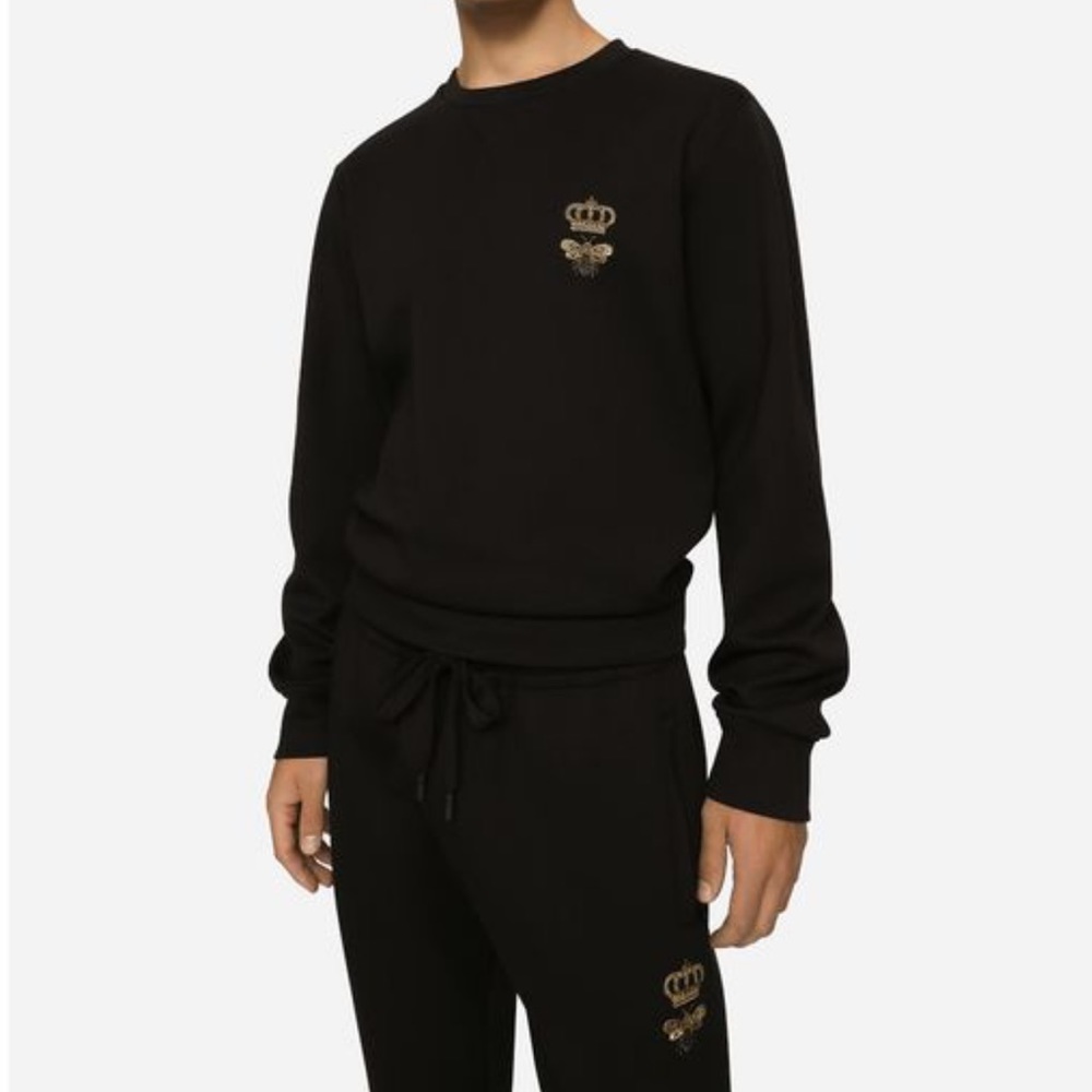 D&G men’s sportsuit with 🐝 and crown logo. Sportswear Dolce & Gabbana